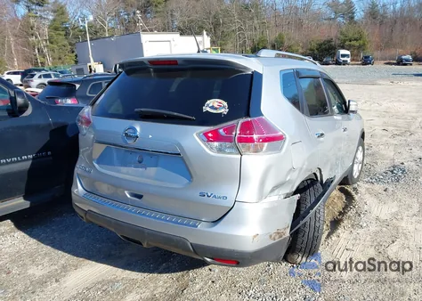 2015 Nissan Rogue Sv from USA, damaged, VIN KNMAT2MV7FP562636